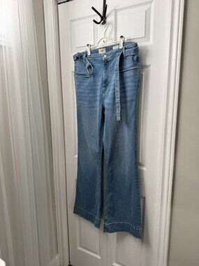 C&A Light Wash Flared Leg Denim Jeans - Size EUR 46 / FR 48 (US 16/18)